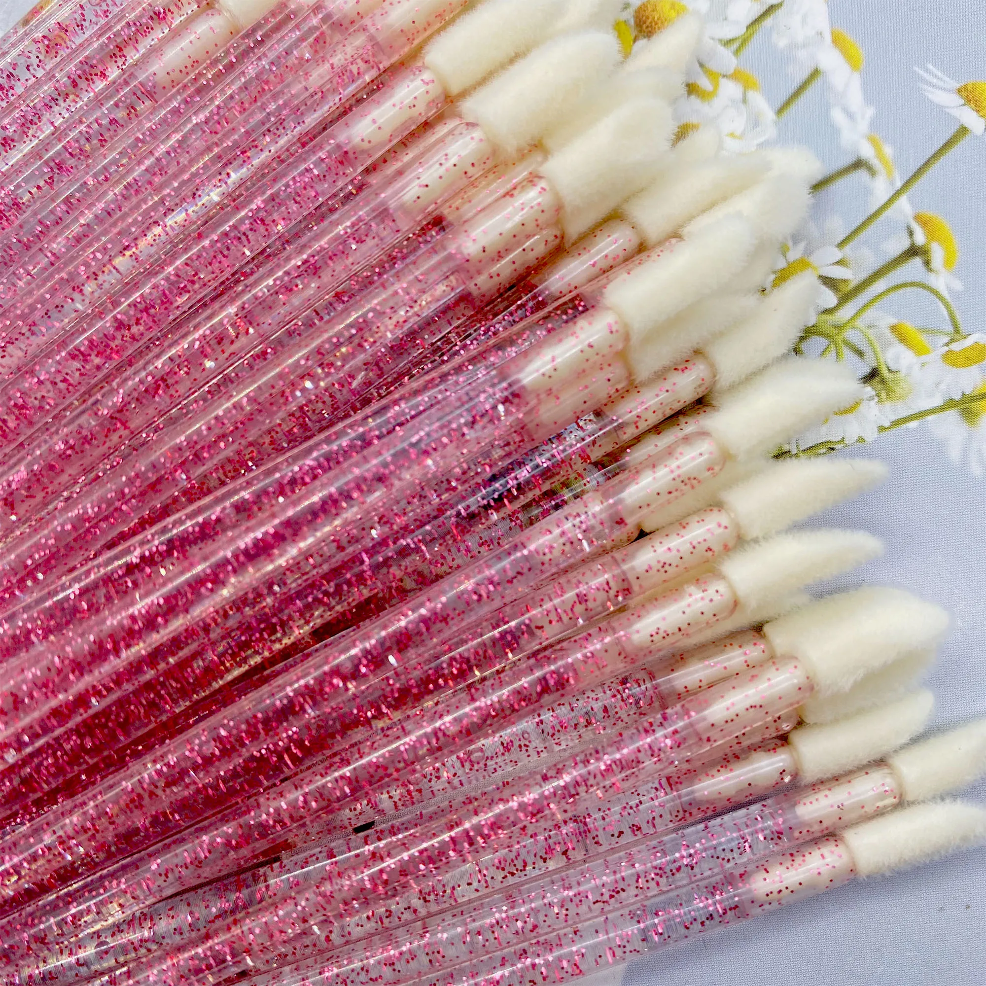100/500pcs Disposable Lip Brush Individual Lash Removing Cleaning Mascara Applicator Makeup Brushes For Eyelash Extension Tools