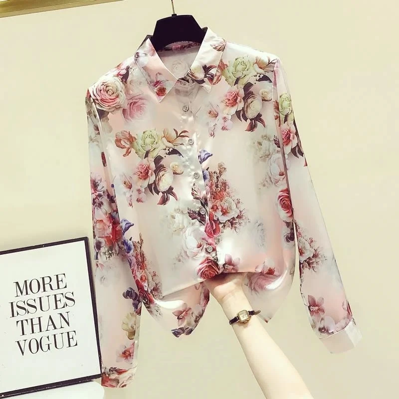 FANIECES S-4XL blusa feminina Casual Loose Shirts For Women Autumn Vintage Female Oversized Shirt Blouses Fashion Elegant Tops