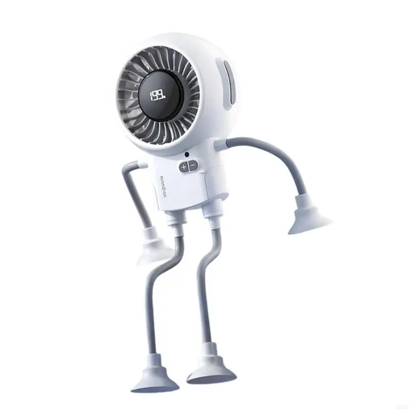 Small USB propelled Desktop Fan With Flexible Arm ABS Build 12 Hour Runtime For Kids Adults Bedroom Car Camping 