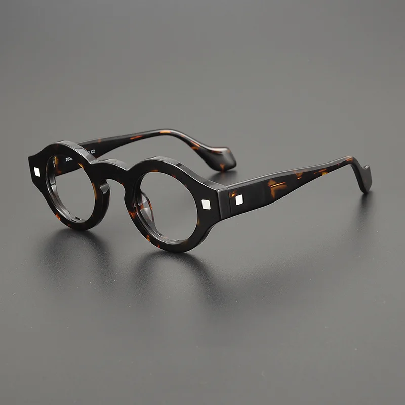 

PENG японская толстая оправа для очков в стиле ретро, большая оправа, персонализированная оправа для очков для близорукости ручной работы