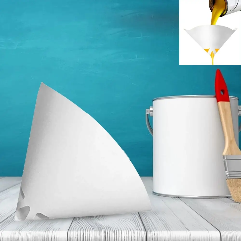 

Car Spray Paint Strainers Net Nylon Micron Conical Paint Filter Paint Filter Funnel Paper Purifying Straining Cup Paper Funnels