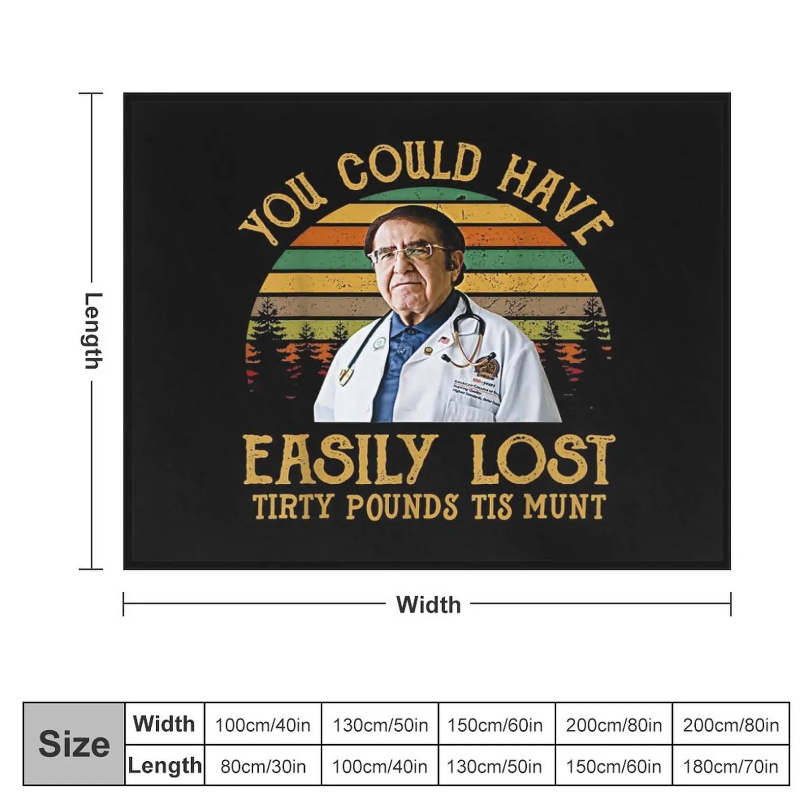 You Could Have Easily Lost Tirty Pounds Tis Munt Throw Blanket bed plaid Cute Camping Blankets