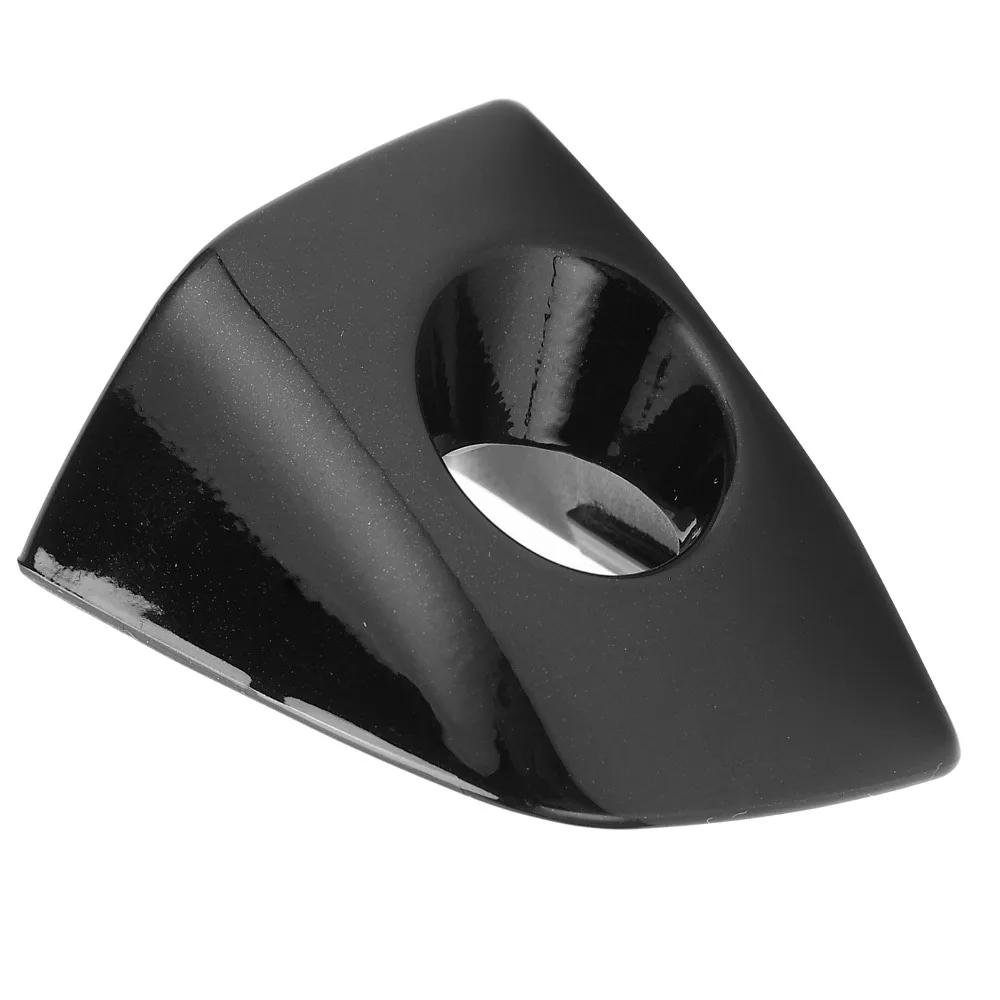 Black+Chrome Door Handle Key Hole Cap Plastic 4H1837879B Door Lock Cylinder Cap for A6 / A7 / A8 / RS6 / RS7