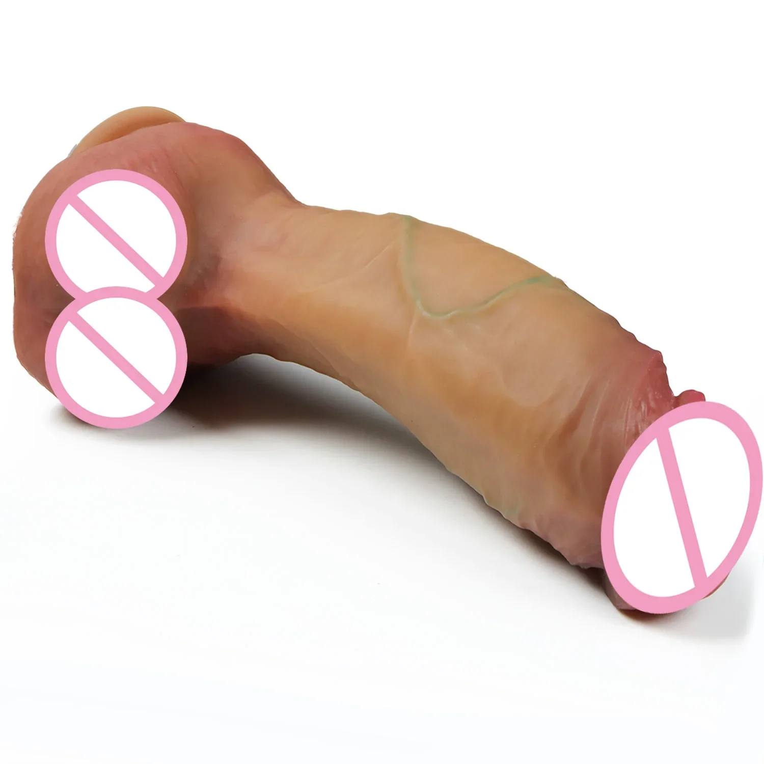 Redfanyin Realistische Penis Enorme Dildo Vrouw Masturbator Zachte dubbellaags Siliconen Zuignap Dildo Vrouwen Grote Lul Consolador