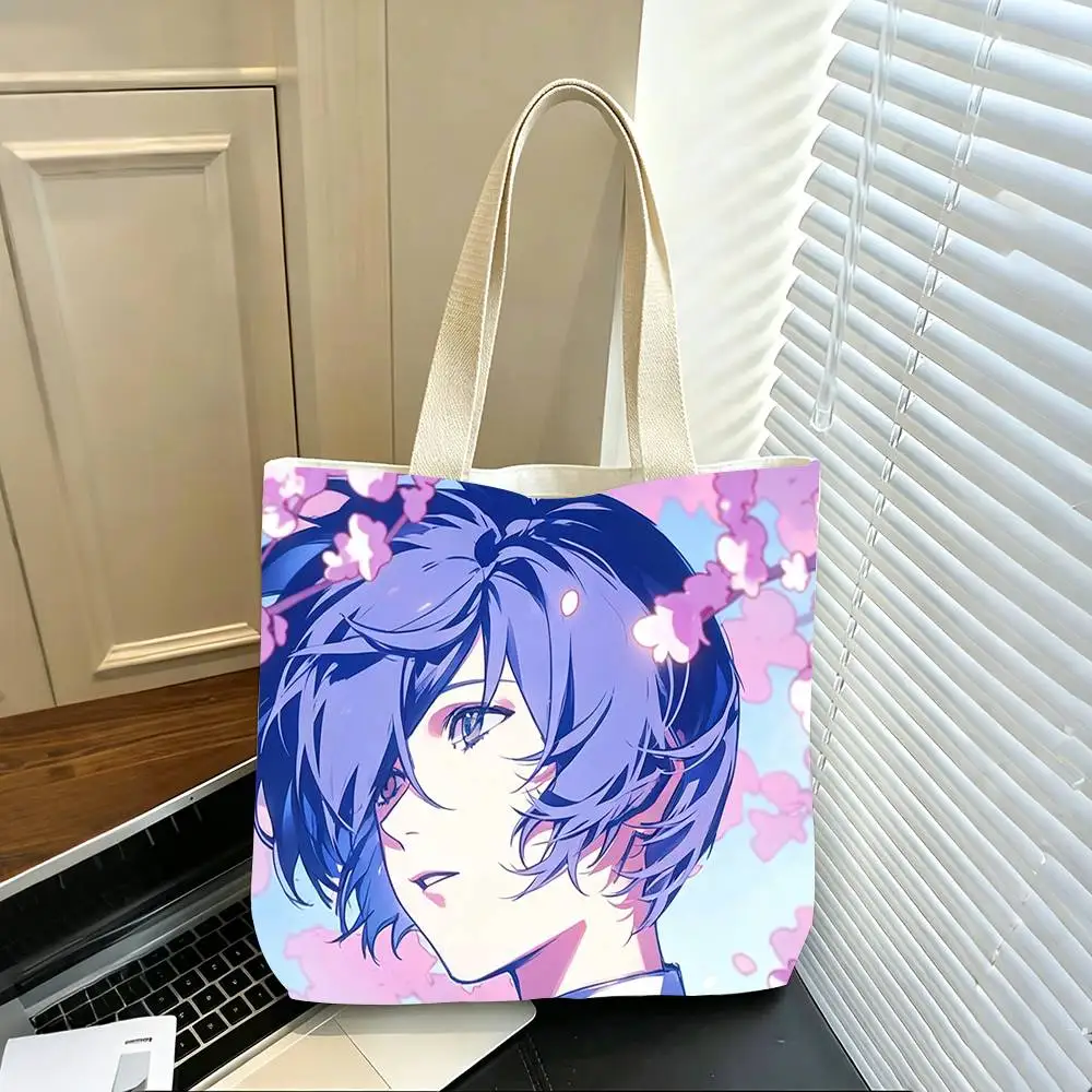 Moonlight M-Makoto Yuki   Printed Canvas Tote Bag Shoulder Bag Commuter Mommy Shopping Bag