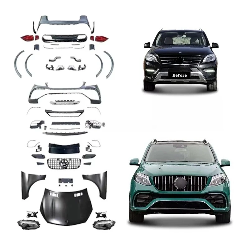 

Car Body Kits for -Benz ML Class 2012-2015 W166 Upgrade GLE W167 Car Bumper Assembly Front Fenders Car Grill Auto Parts