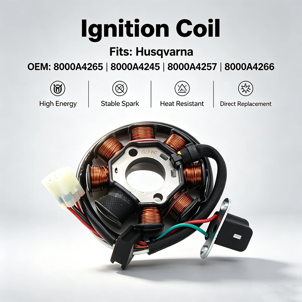 Generator Stator Coil For Husqvarna SMR450R SMR530R SM400R SM450R SM510R SMR450 SMR510 TC250 TE510 8000A4265 8000A8928 8000A4245
