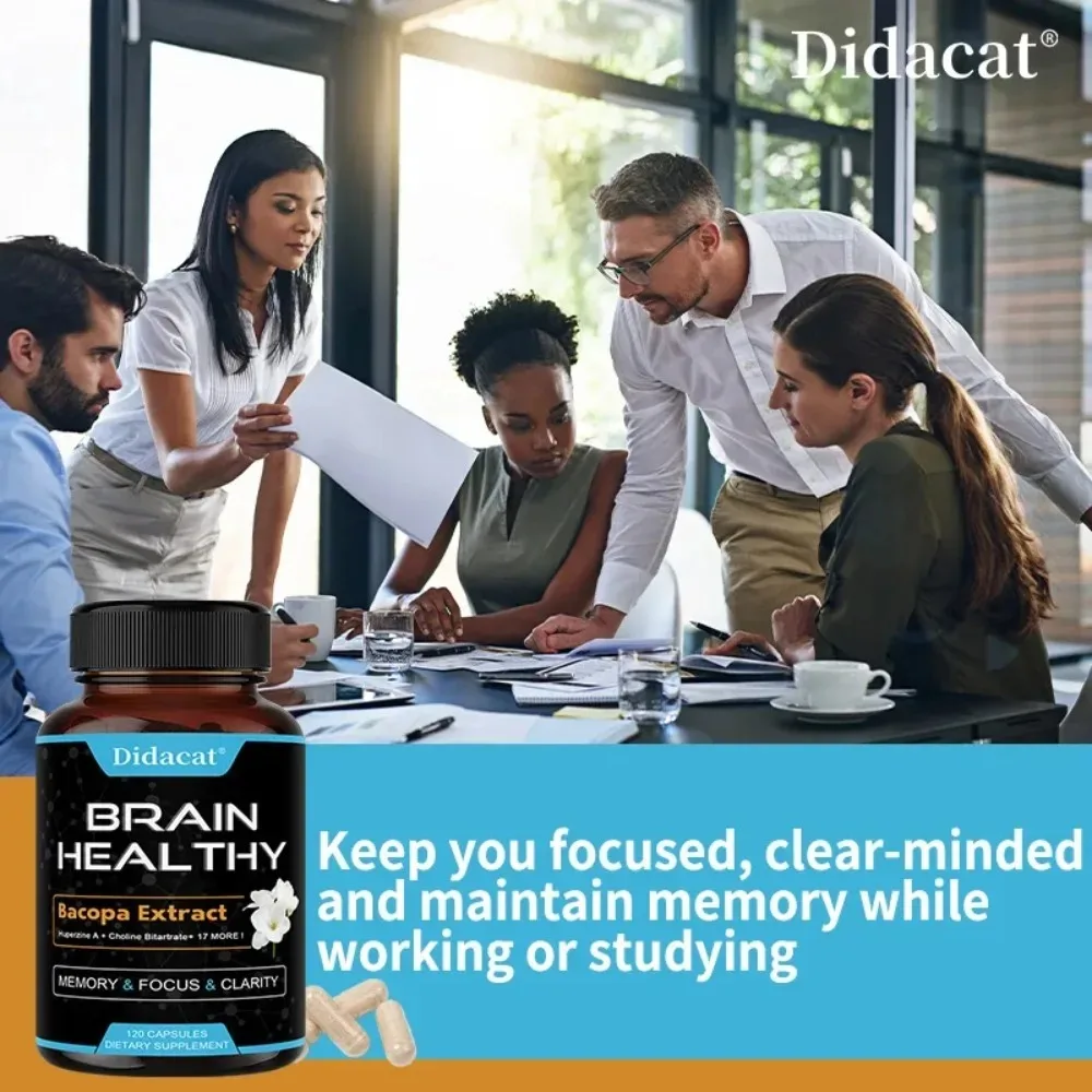Bacopa, 120 Capsules | Memory, Focus + Stress Supplement, for Mental Alertness, Supports Calm, Memory & Cognition