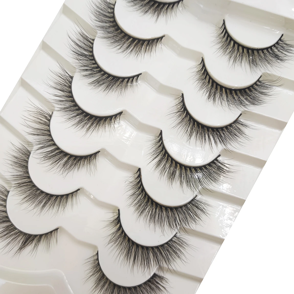 5/7 Pairs Natural Cat Eye Lashes Faux Mink Eyelashes Fake Lashes Soft Faux Eyelash Makeup maquillaje maquiagem