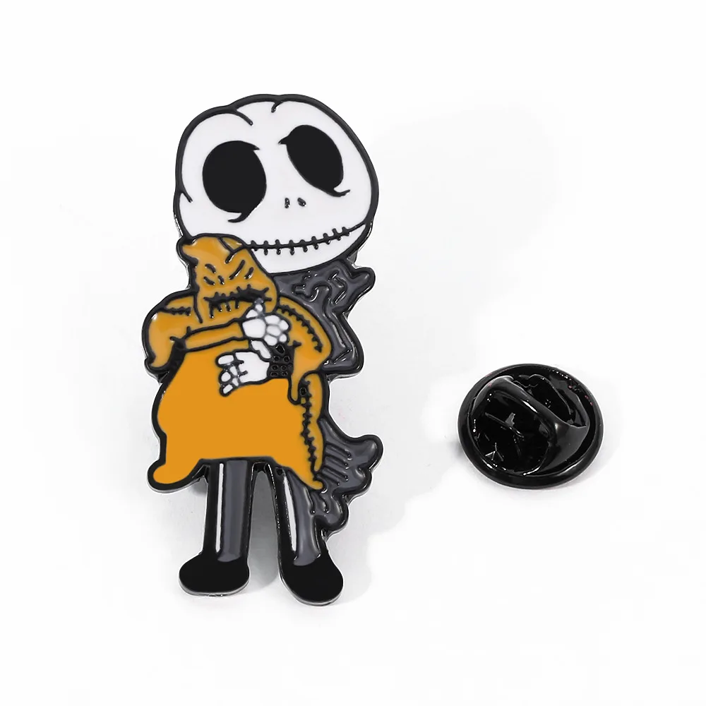 Disney The Nightmare Before Christmas Pin, Pumpkin Badge, Broche Jeans Broches, Esmalte Roupas, Acessórios Jóias, Presente, 3Pcs