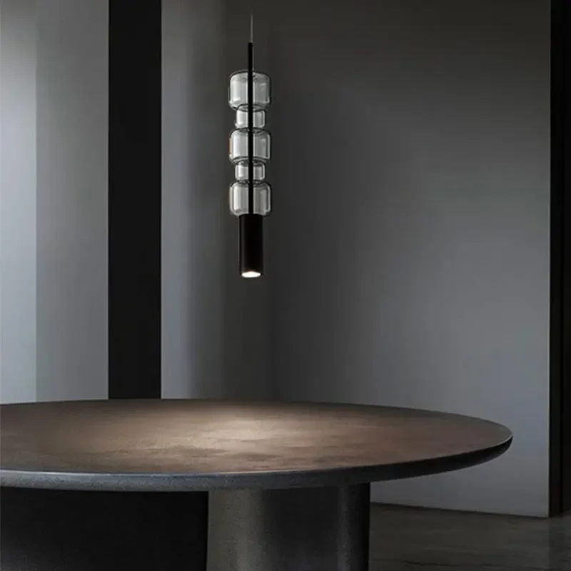 Restaurant LED Ceiling Pendant Light Lamp Chandelier For Dining Room Bedroom Bedside Hotel Bar Counter Indoor Lighting Glass E27