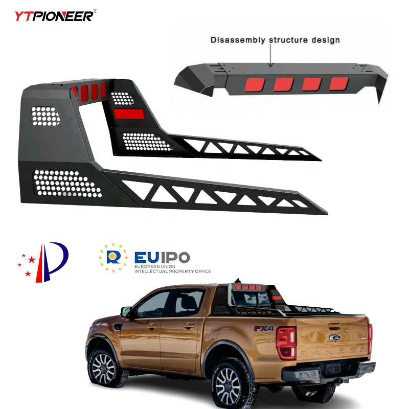 

YTPIONEER изготовленная на заказ универсальная стойка для грузовика, сменная спортивная перекладина для универсального багажника на крышу пикапов