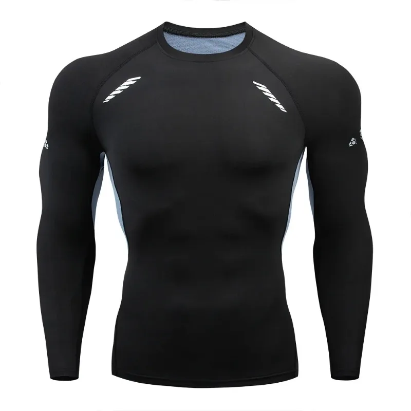Men high quality cycling hiking outdoor sports long sleeve T-shirt leisure speed dry running fitness sports clothing Tops