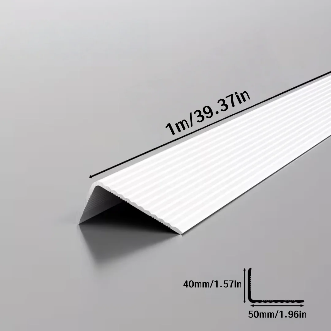 90 Staircase Edge Strip Right Angle Outdoor PVC Anti-Collision Step Edge Widening Self-Adhesive Step Closing