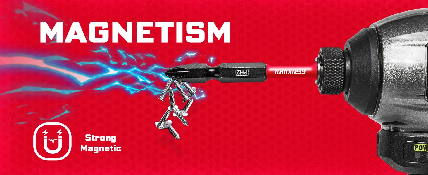 Geinxurn 3,54'' PH2-PH2 Impact Doppelendiger Power-Bit, Standardtyp, S2-Legierungsstahl, entwickelt für Anwendungen mit hohem Drehmoment. – Detail 3