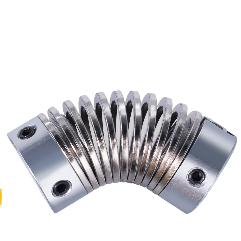 1PCS 16*34mm Spring Coupling, Encoder Stepping Servo Motor Elastic High Torque Thread Flexible Coupling Bellows
