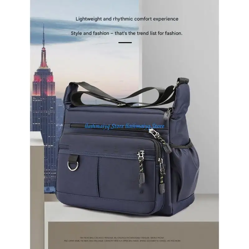 573B أوكسفورد حقائب اليد للرجال حقيبة كروسبودي الكتف هوبوس حقائب اليد محفظة حقيبة المحافظ متعددة جيوب حقائب العمل غير الرسمية #2