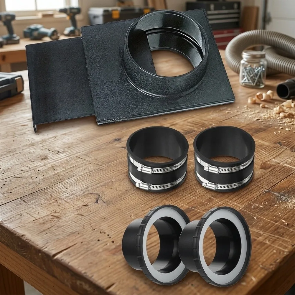 100mm Ventilation Duct Connector for Vacuum Cleaner Collection Accessories ABS Hose Adapter with Precise Airflow Control
