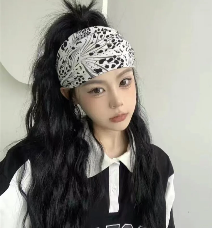 Leopard print Headband Women Girl Hair Mature Ladies Elastic Fashion Sexy Party Lncrease width Accessories