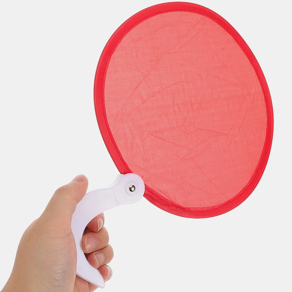 1 stks Opvouwbare Hand Ronde Opvouwbare Voor Vrouwen Draagbare Mini Handheld Fan Bruiloft Decoratie Zomer Cool Accessoire
