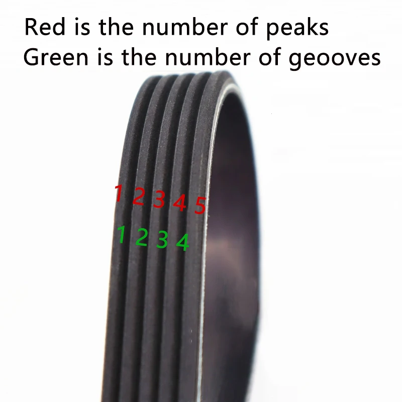 Rubber multi wedge belt PJ440 PJ450 PJ460 PJ550 PJ650-920 multi groove belt transmission beltBelt Pitch 2.34mm