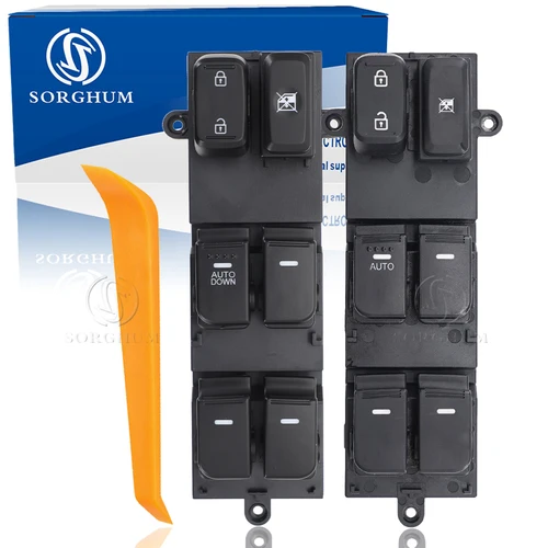 SORGHUM 93570-2T000 93570-2T010 Botón de interruptor de ventanilla eléctrica delantera izquierda para Kia Optima K5 2011 2012 2013 2014 2015