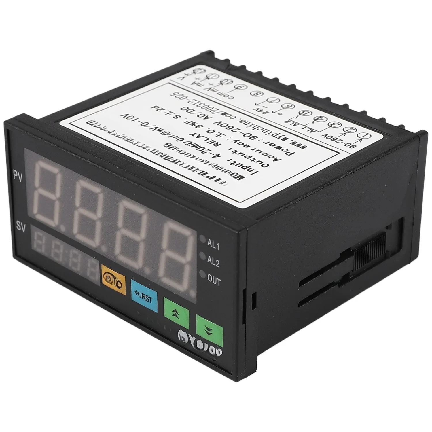 ل مقياس الاستشعار الرقمي متعدد الوظائف شاشة LED ذكية 0-75Mv/4-20Ma/0-10V 2 مخرج إنذار التتابع Da8-Rrb #4