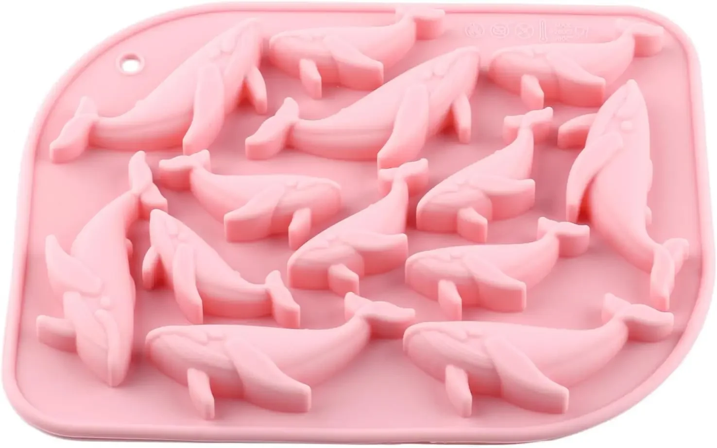 VERIDIAN 13-Cavity Whale Silicone Molds Fondant Candy Chocolate Mould Silicone Gummy Whale Baking Mold for Cake Decoration - view 6