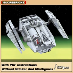 MOC-186443 Fondor Haulcraft Space Movie Interstellar Spaceship Technology Building Blocks Model Kid's DIY Bricks Toys Xmas Gifts