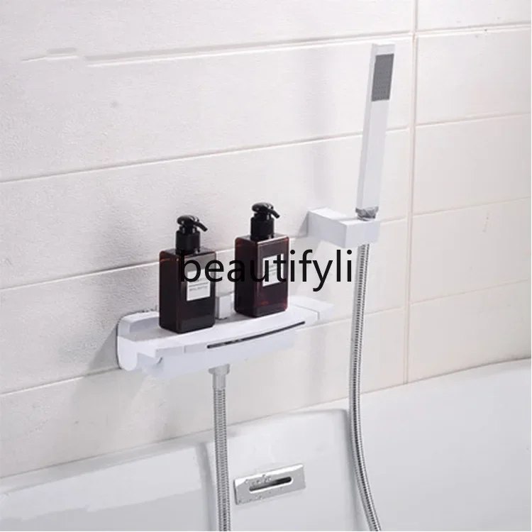 

Type hot and cold bath shower shower set into the wall bathtub faucet