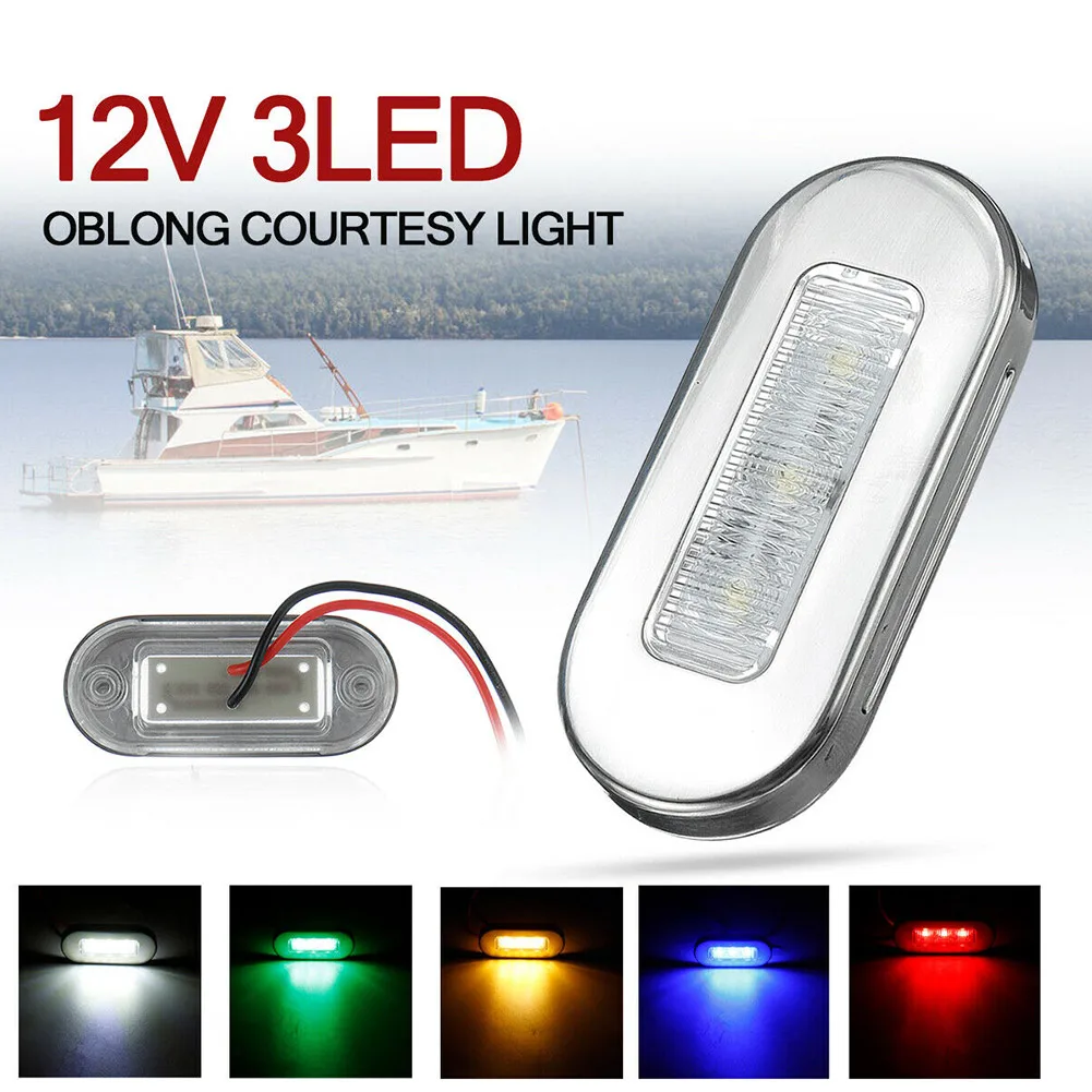 2Pcs 12V 3 Led Mari…