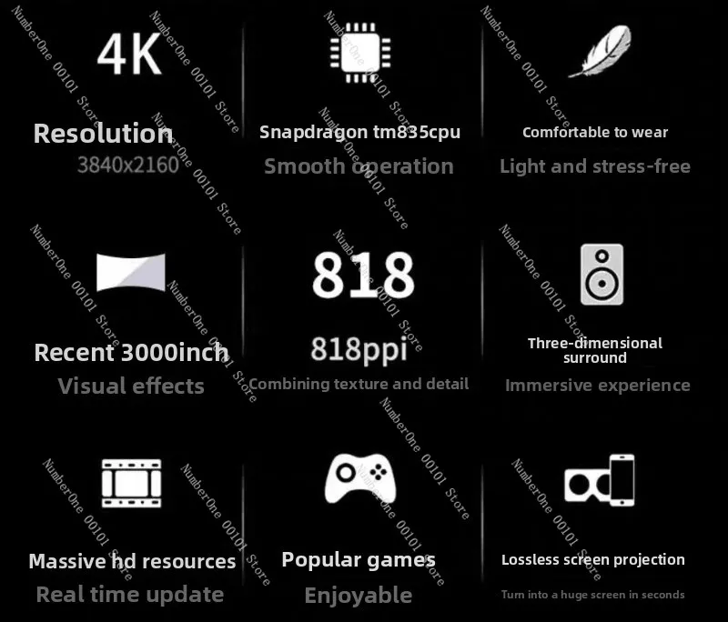 G2 4K Version VR All-in-One 3D 4K Movie Somatosensory Game Glasses Little Monster
