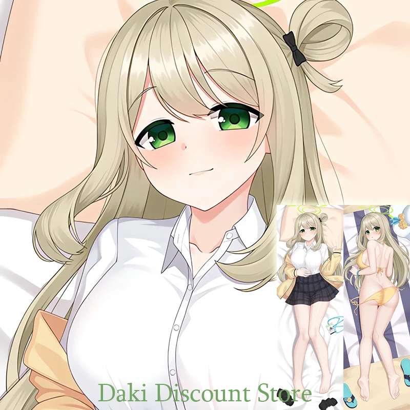 Dakimakura Nonomi Izayoi Blue Archive Anime Double Sided Print Life Size Body Pillow Cover Pillowcase