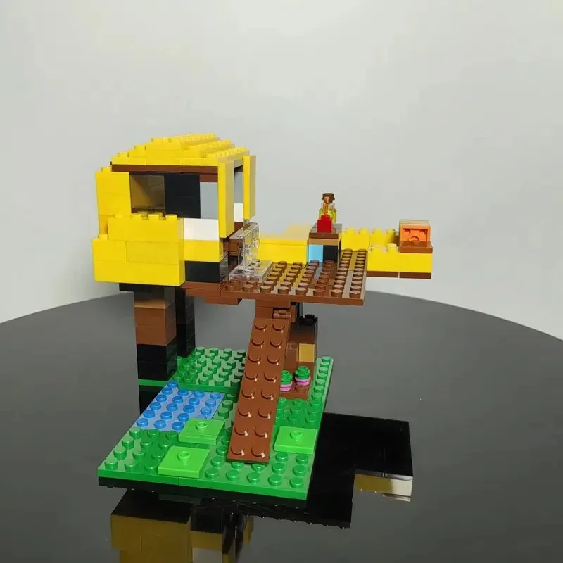 

Строительные блоки, 161 шт., строительная креативная модель, орнамент, мой мир, улей, сборка для мальчиков и девочек, игрушка в подарок 21241