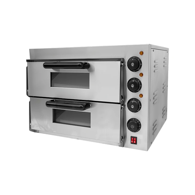 

Commercial Double Electric Automatic Pizza Oven Baking Wholesale Price Pizza Oven Equipment