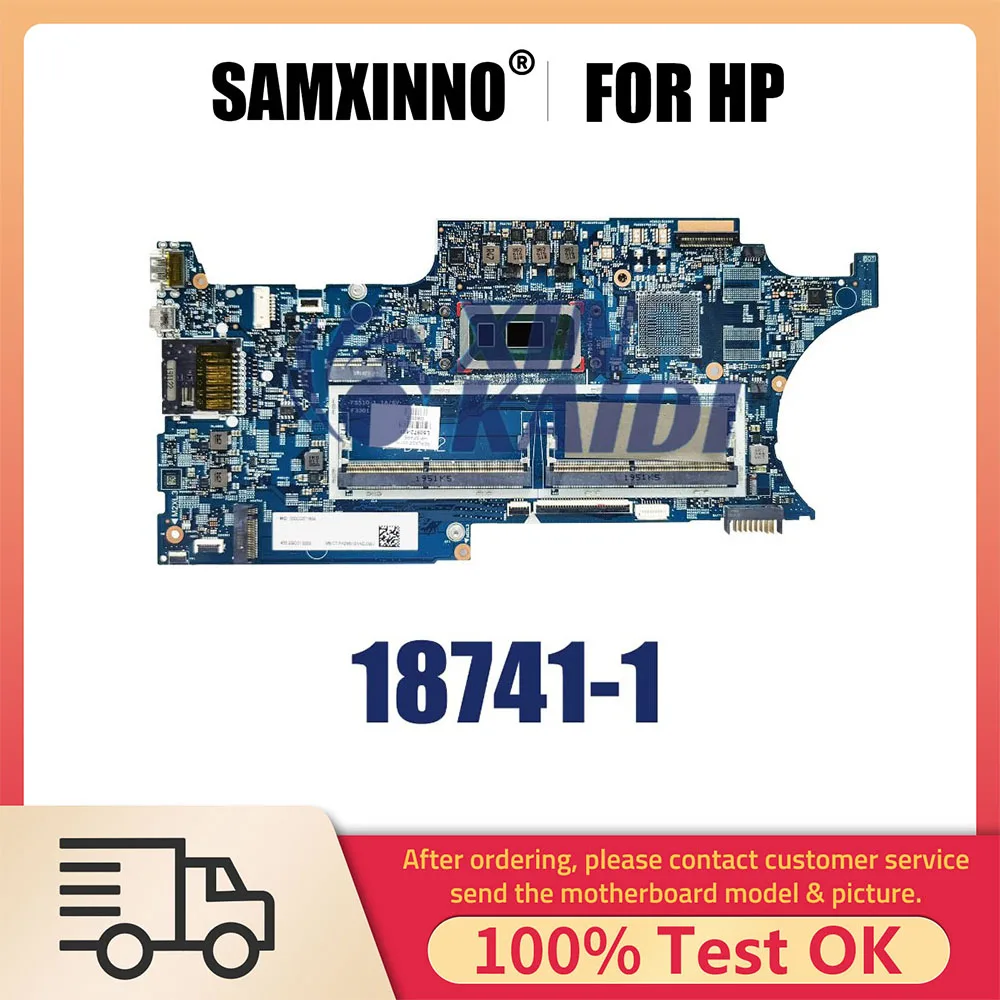 Notebook Mainboard For HP Pavilion X360 15-DQ 15T-DQ  L50972-501 18741-1 L50972-601 Laptop Motherboard with CPU I3 I5 I7 8th Gen