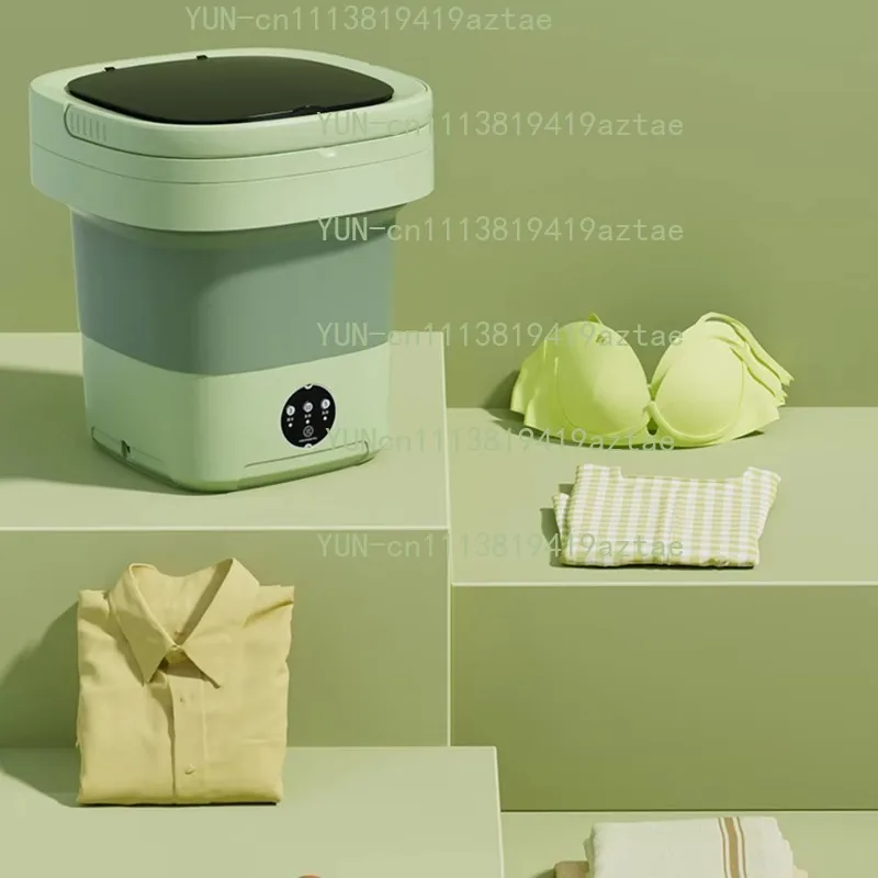 6L 11L Ultrasonic Folding Portable Washing Machine, Mini Washer for Underwear Socks Home Travel