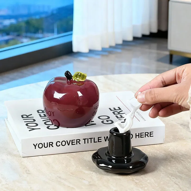 for Apple Tissue Box Ceramic Napkin Holder Creative Coffee Table Ornament Living Room Home Decor New House Gift