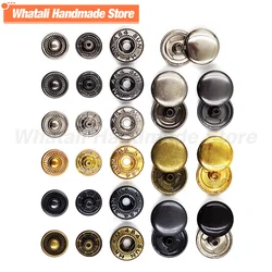 50 Sets 831/655/633 Metal Snap Fasteners Snaps Button Press Studs Sewing Button For DIY Clothes Garment Bags Shoes Leathercraft