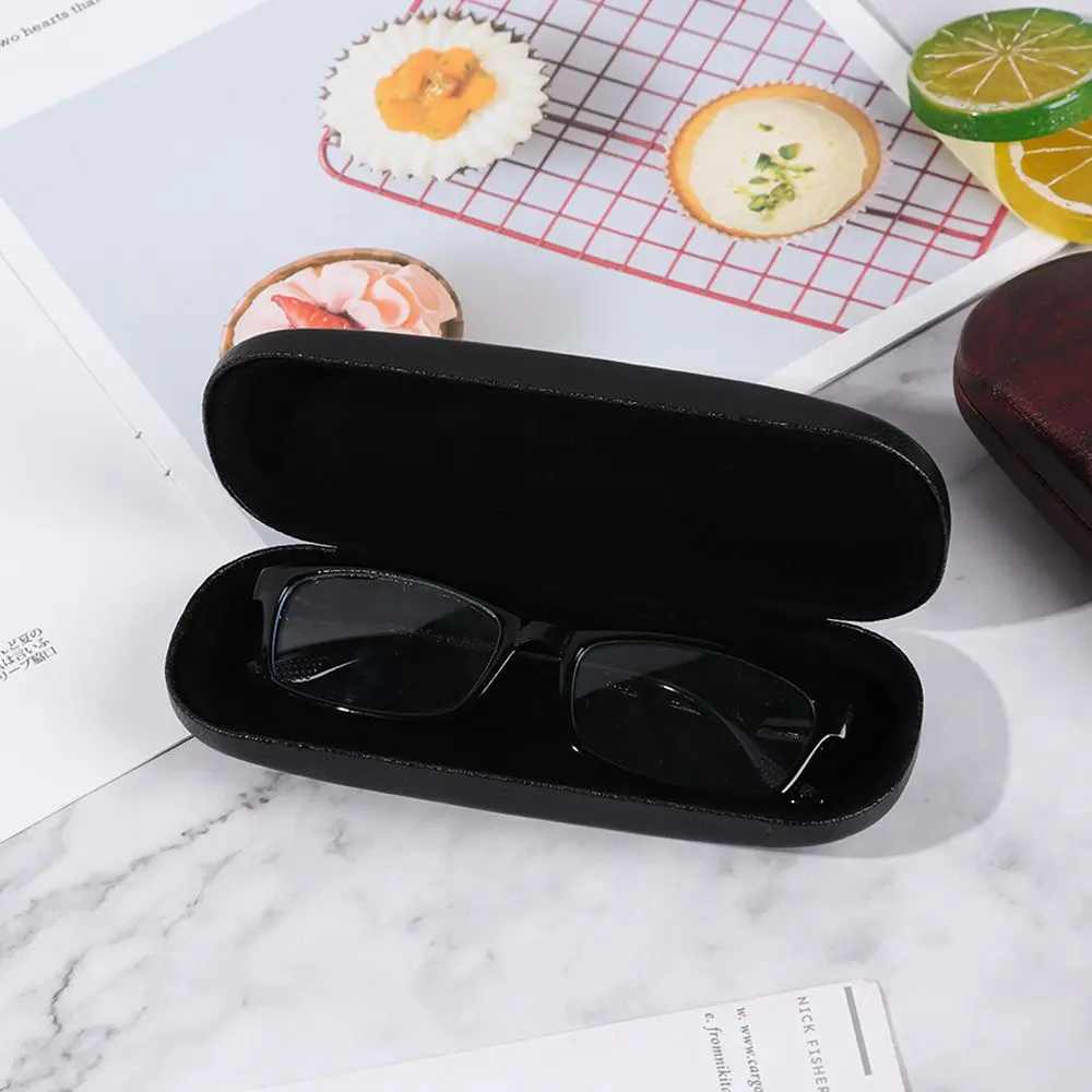 Men  Women Waterproof Eyeglass Pouch Reading Glasses Box Eyewear Protector Spectacle Case Leather Glasses Case