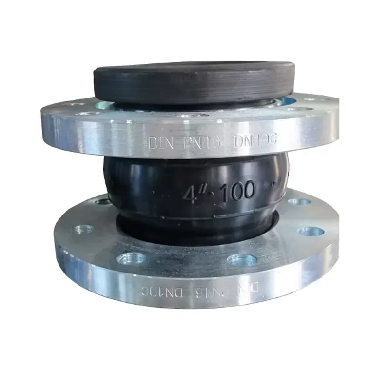 DN25~DN300 Stainless Steel 304 Flange Joint Pipeline Rubber Flexible Corrugated Pipe EPDM Rubber Expansion Joint