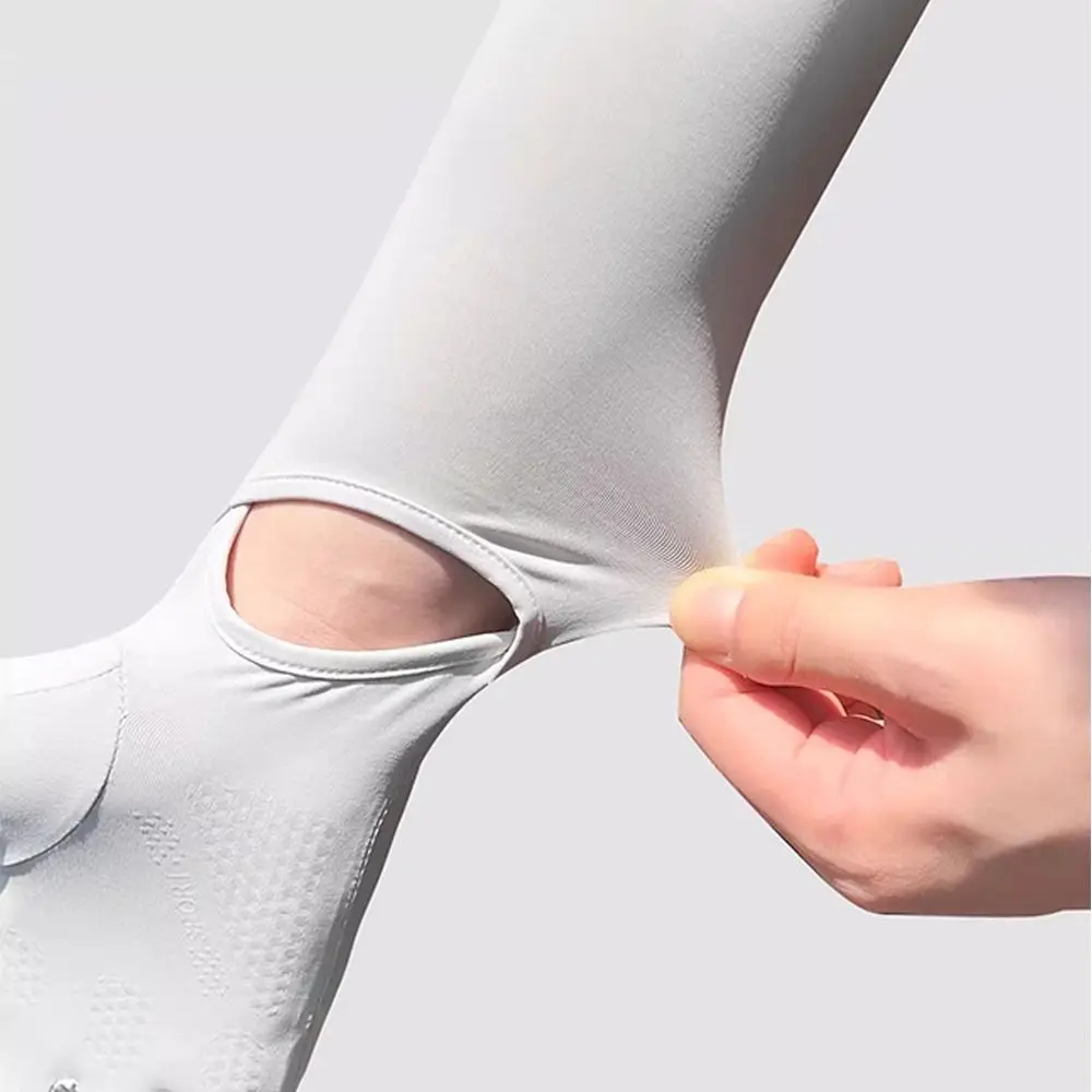 Comfortable UV Protection Sun Protection Gloves Long Gloves Touchscreen Ice Silk Sleeve Ice Silk Bicycle Gloves Travel