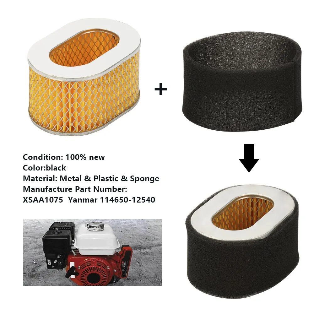 CMCP Air Filter Fits Yanmar Diesel Engine Replace 114650-12540 Garden Tool Accessories Air Filter Cleaner