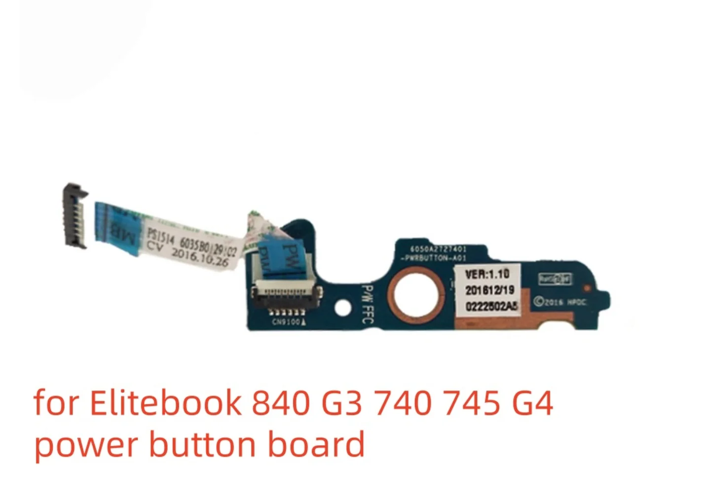 Para HP Elitebook 840 G3 740 745 G4 tablero de botón de encendido trackpad altavoz bisagra placa usb y placa lectora de tarjetas inteligentes
