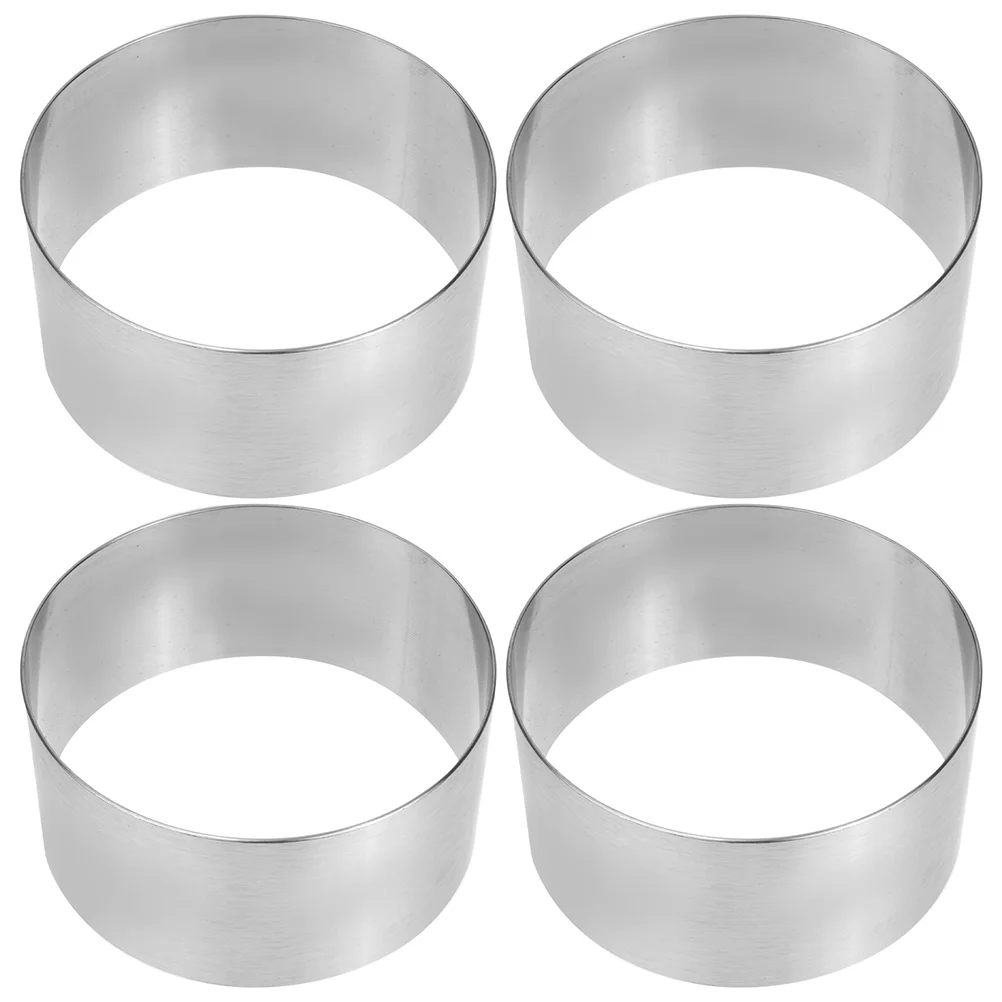 

Round Mousse Circle Metal Cake Ring Acetate Collars Mold Kitchen Mould Funnel Pans