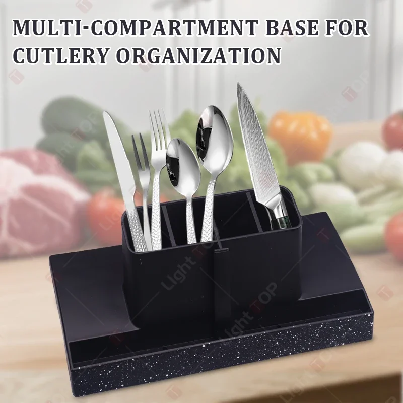 Многофункциональный кухонный магнитный блок ножей для хранения столовых приборов, магнитный держатель ножей, разделочная доска, кухонные аксессуары