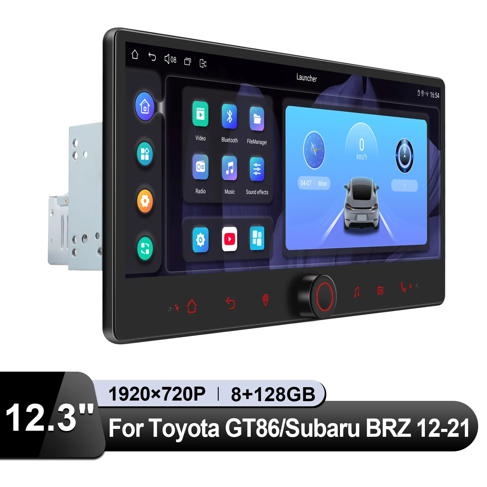 راديو ستيريو للسيارة من JOYING مقاس 12.3 بوصة لسيارة Toyota GT86/Subaru BRZ 2012-2021 ملاحة GPS مع شاشة مقسمة CarPlay/LHD/RHD متوافقة #3