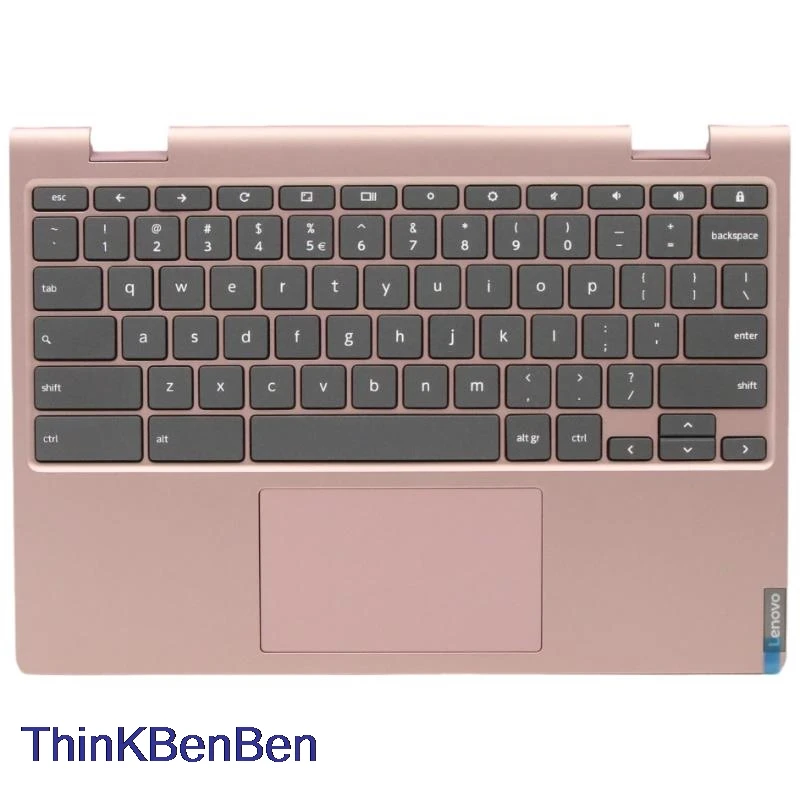 US English Sand Pink Keyboard Upper Case Palmrest Shell Cover For Lenovo Chromebook C340 11 5CB0U43384