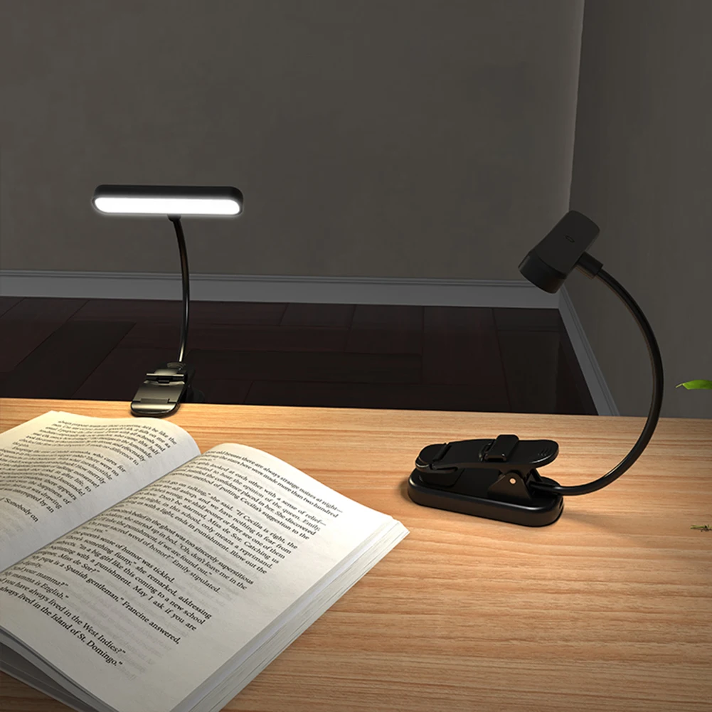 LED Music Stand Light with Flexible Neck Clip On Reading Light Touch Stepless Dimming Clip On Book Lamp for Piano Sheet Music