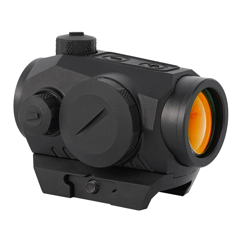 Red Dot Sight Motion Awake 2 MOA 1 x 20 mm Red Dot Optics Scope mit Riser-Halterung für Gewehrjagd-Zielfernrohre